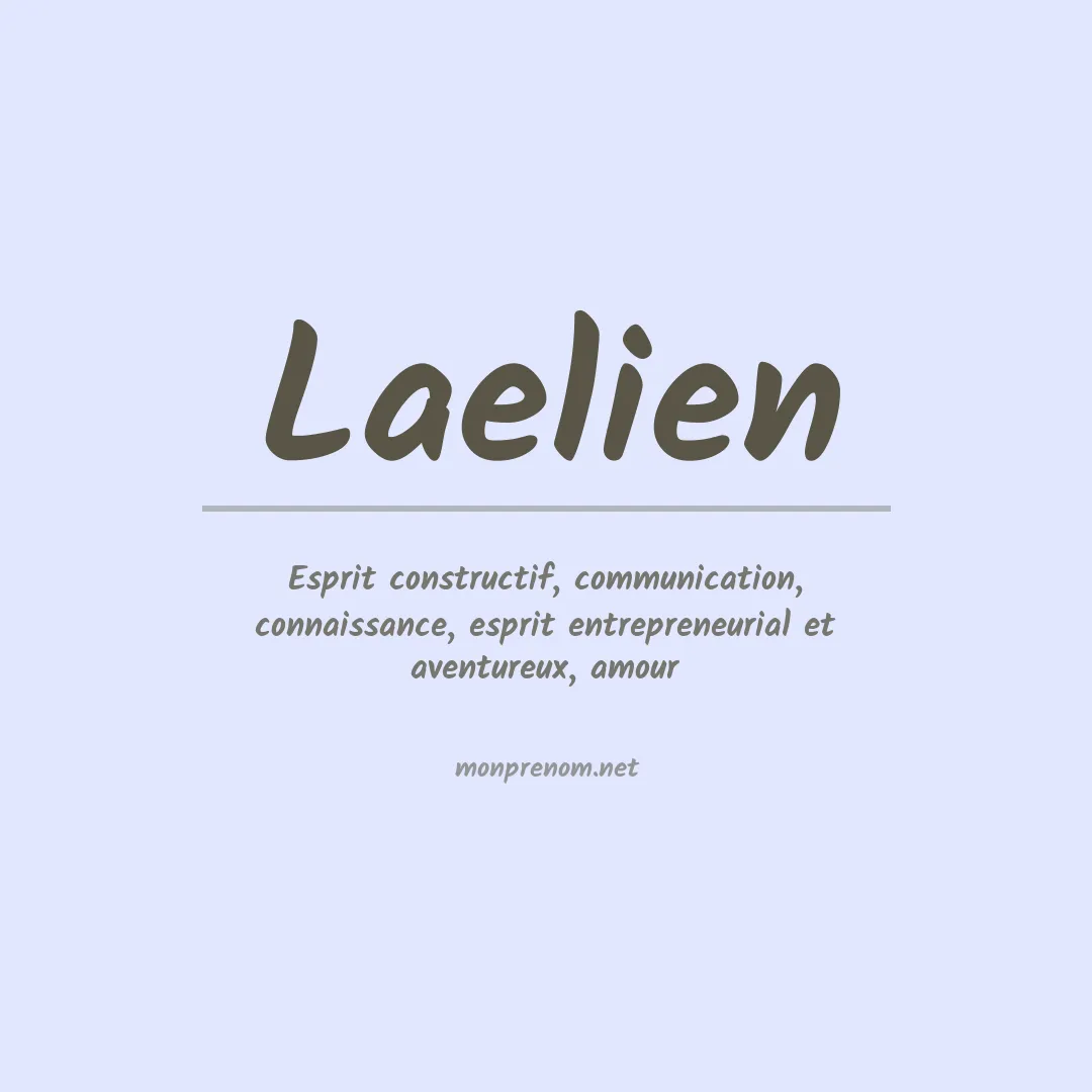 Signification du prénom Laelien