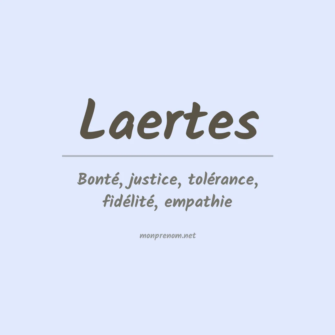 Signification du prénom Laertes
