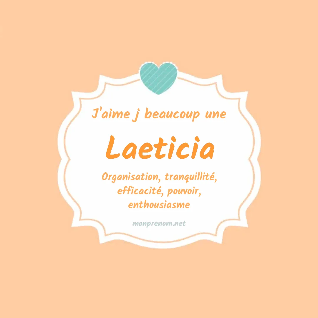 J'aime beaucoup Laeticia