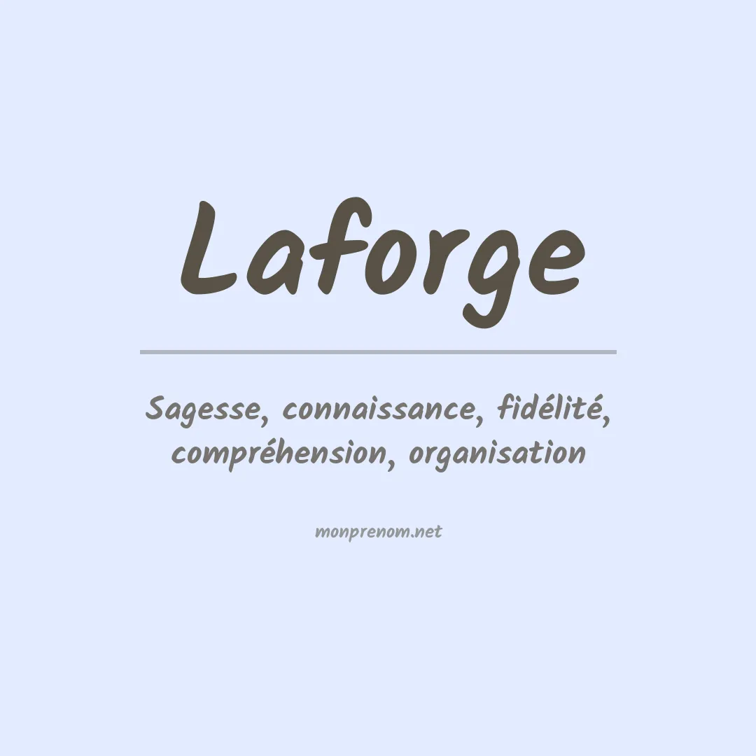 Prénom Laforge