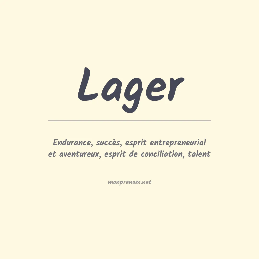 Prénom Lager