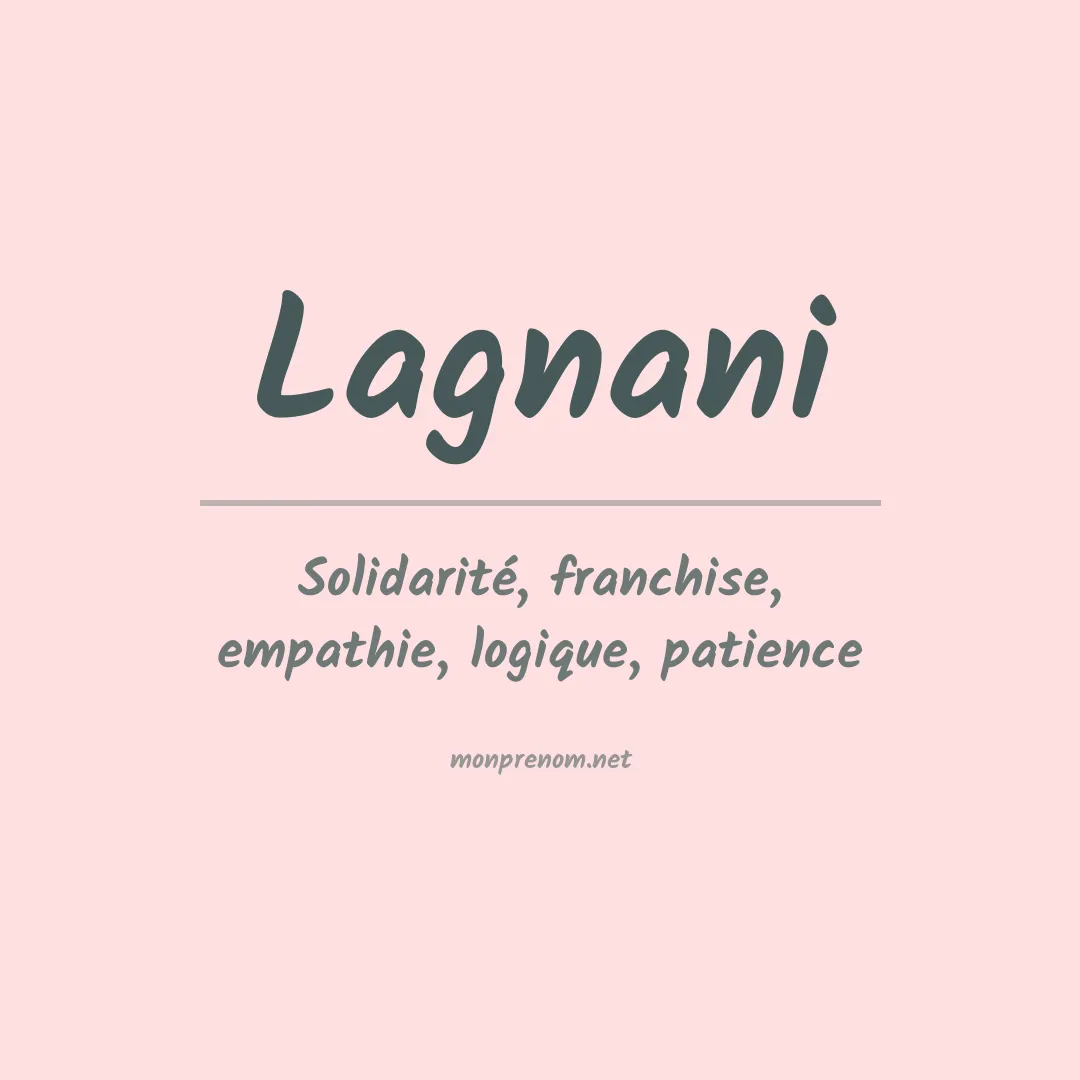 Signification du prénom Lagnani
