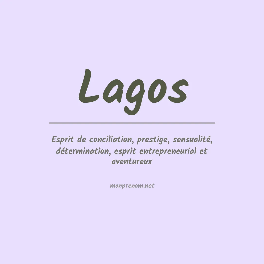 Prénom Lagos