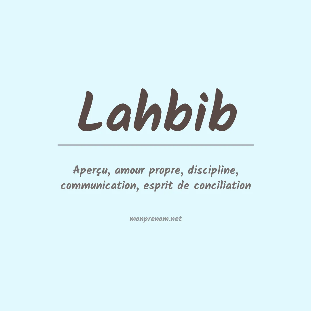 Prénom Lahbib