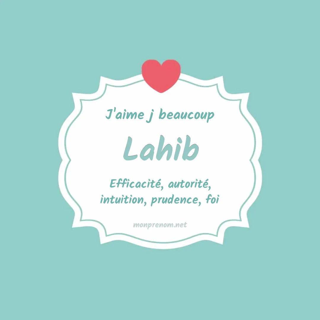 J'aime beaucoup Lahib