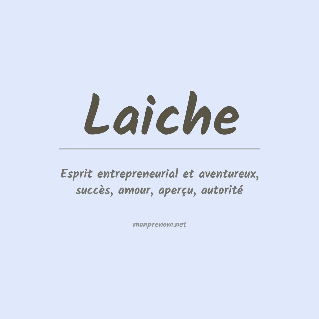 Prénom Laiche