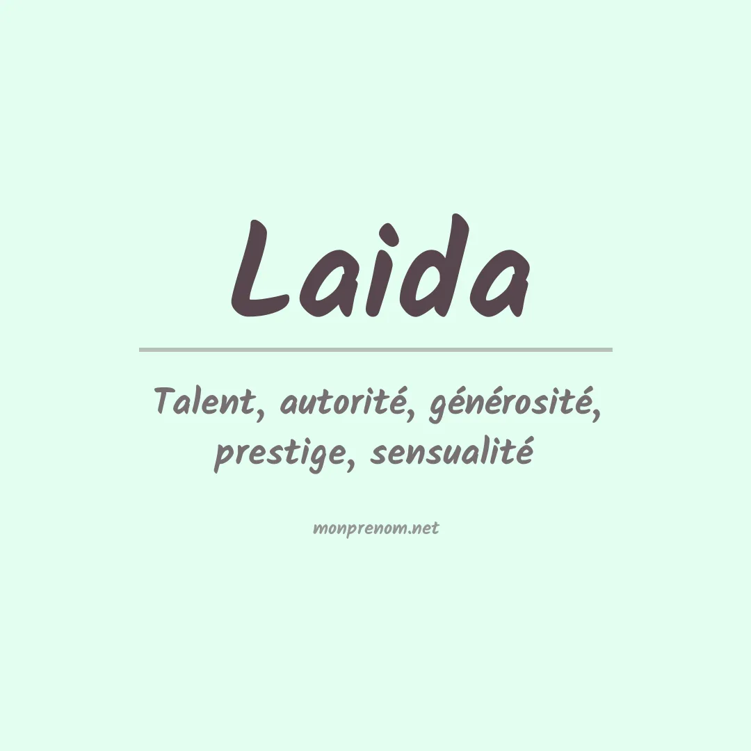 Signification du prénom Laida