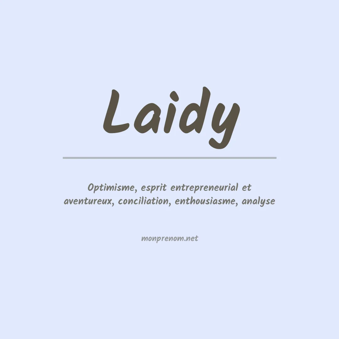 Signification du prénom Laidy