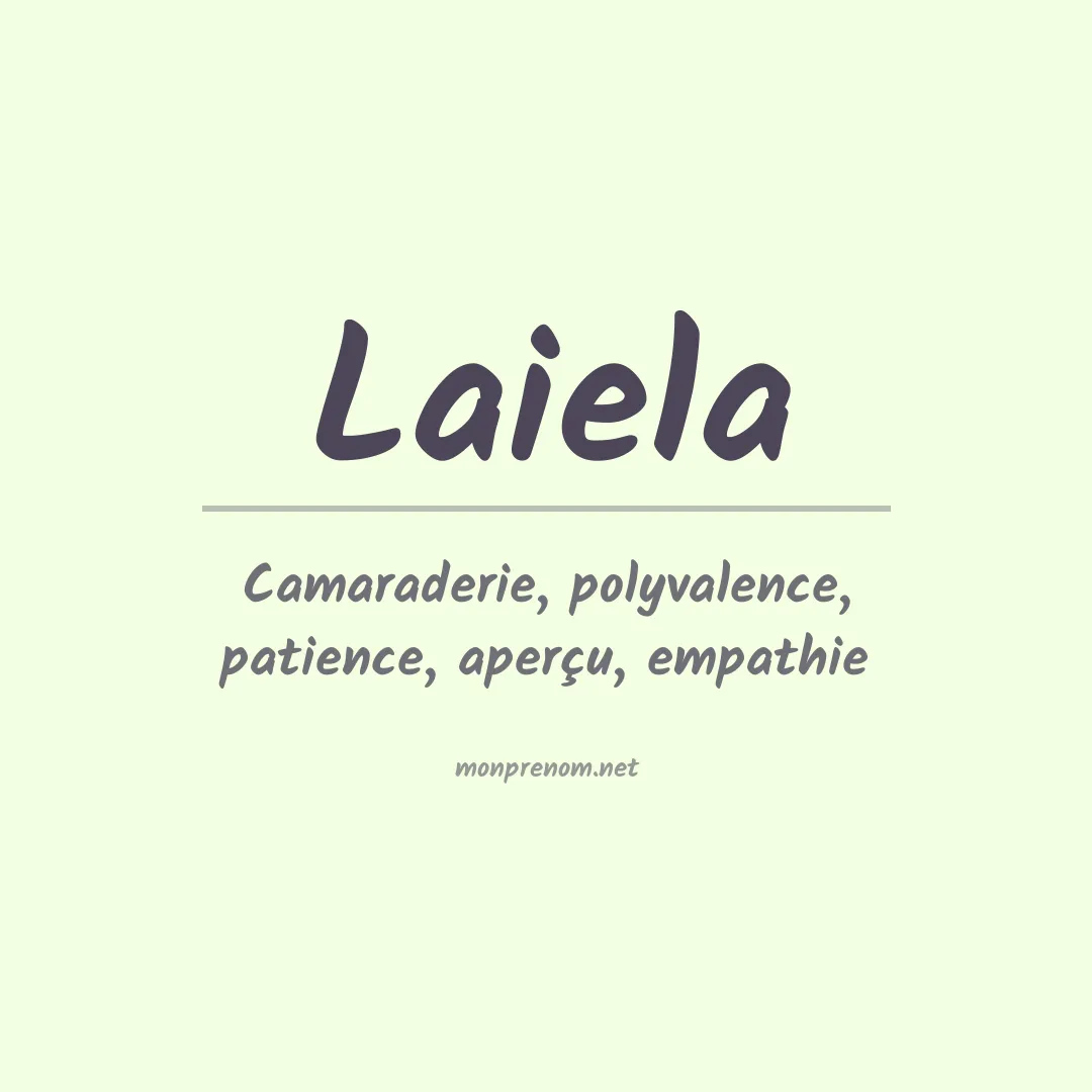 Signification du prénom Laiela