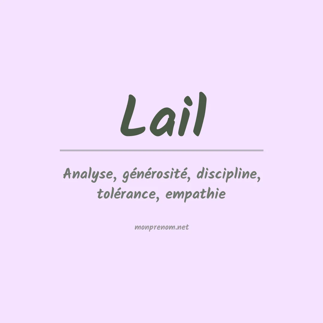 Prénom Lail