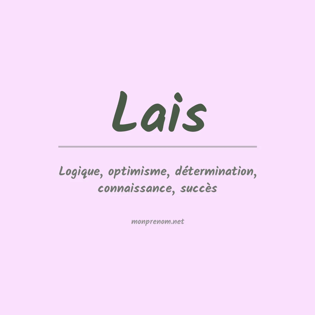 Prénom Lais