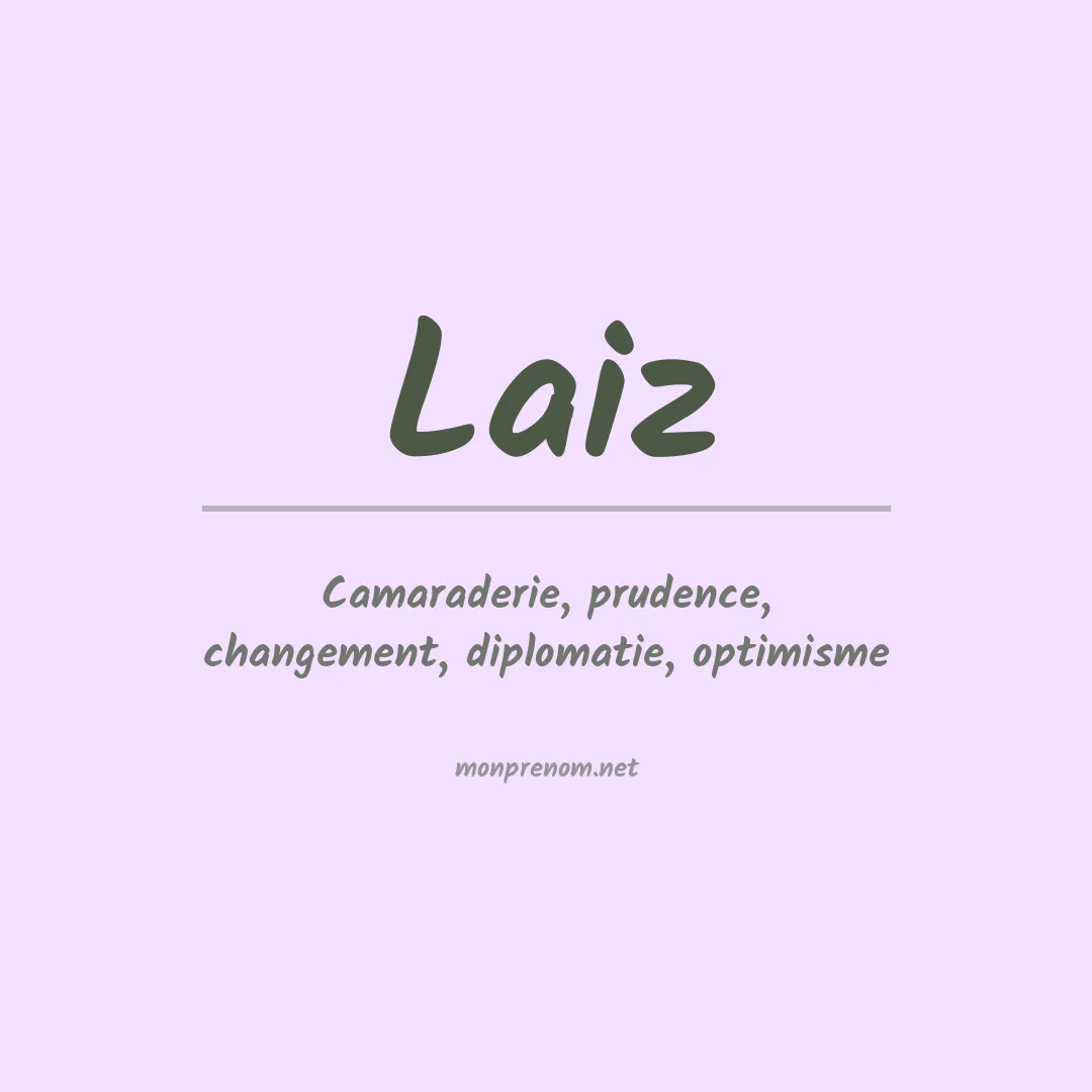 Prénom Laiz