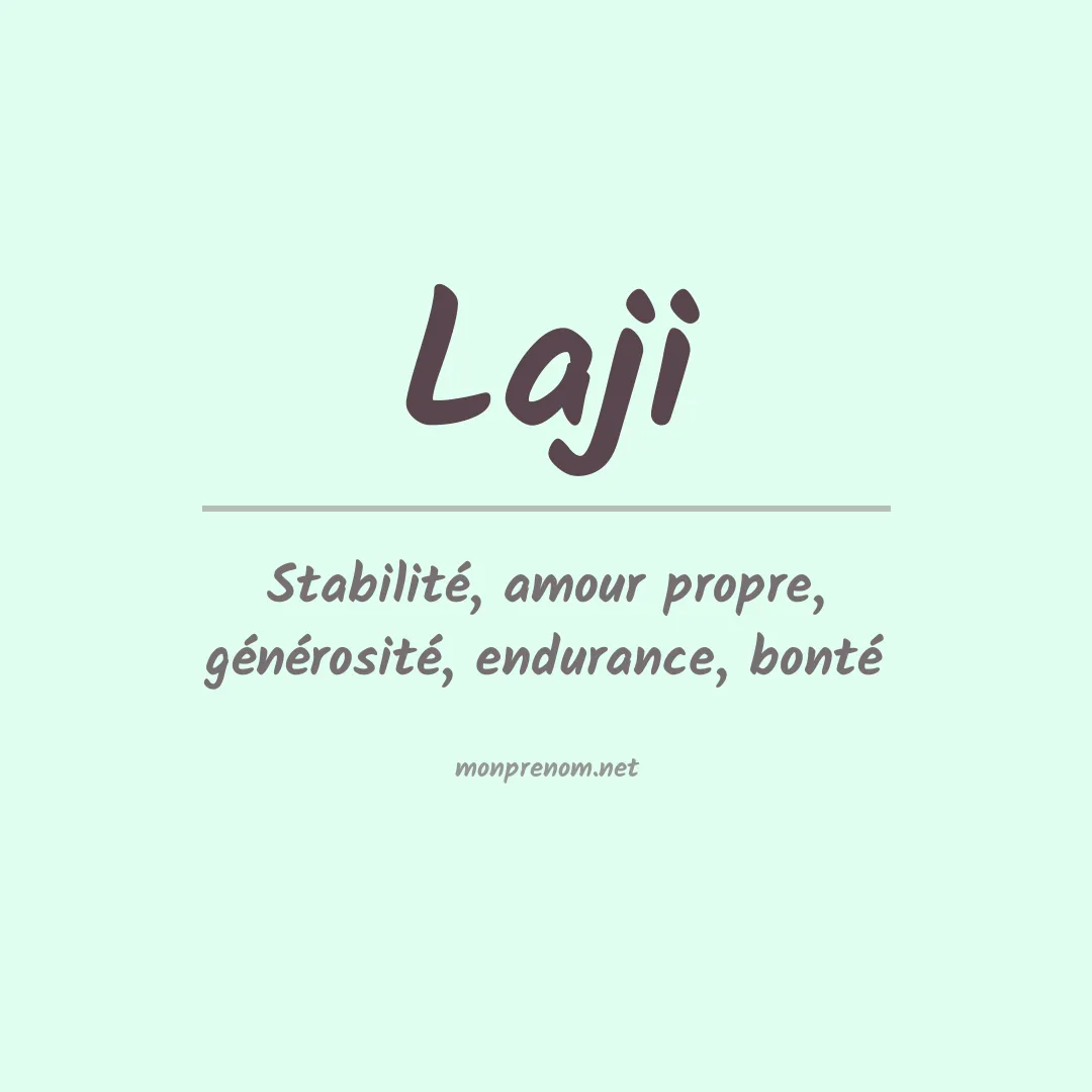 Prénom Laji
