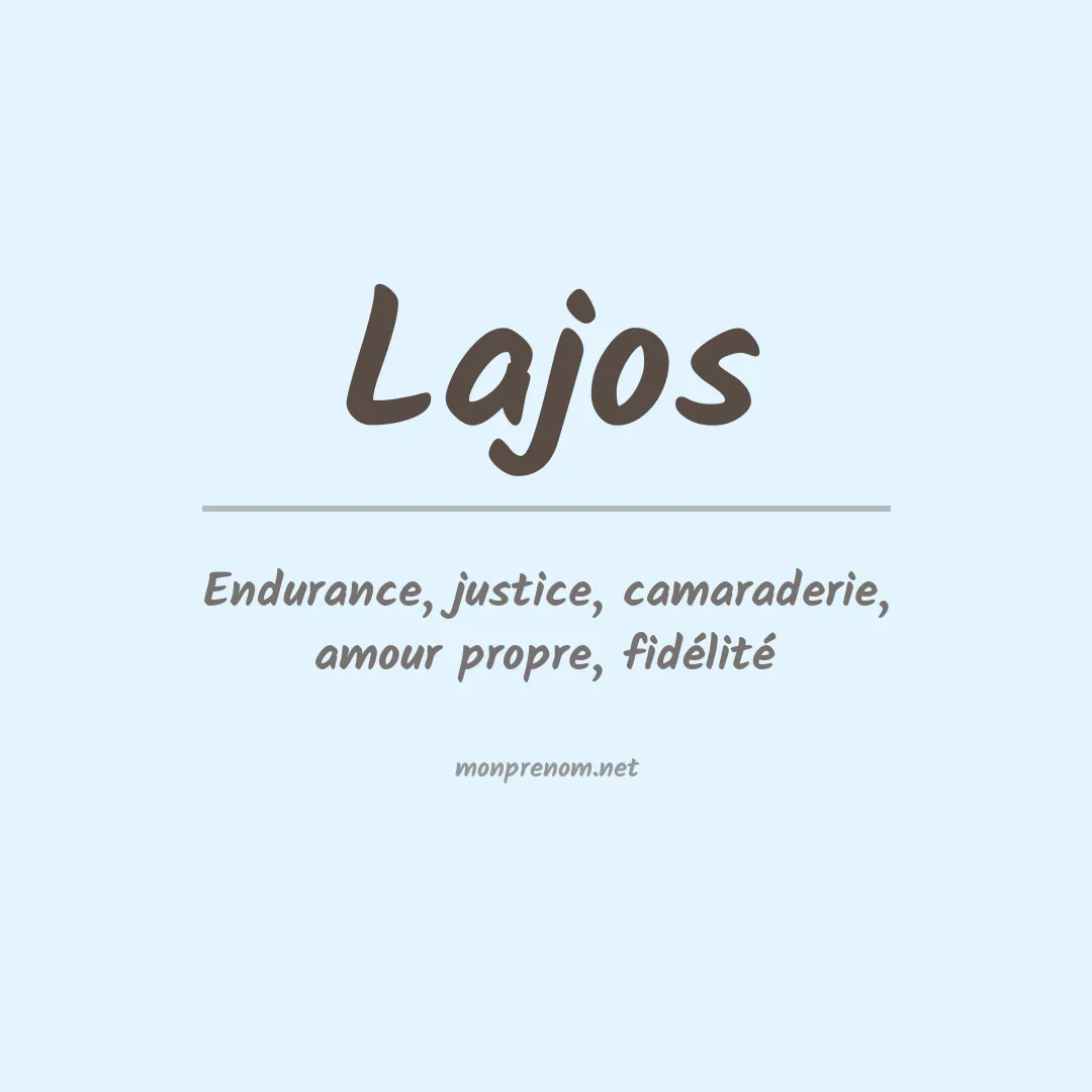Signification du prénom Lajos