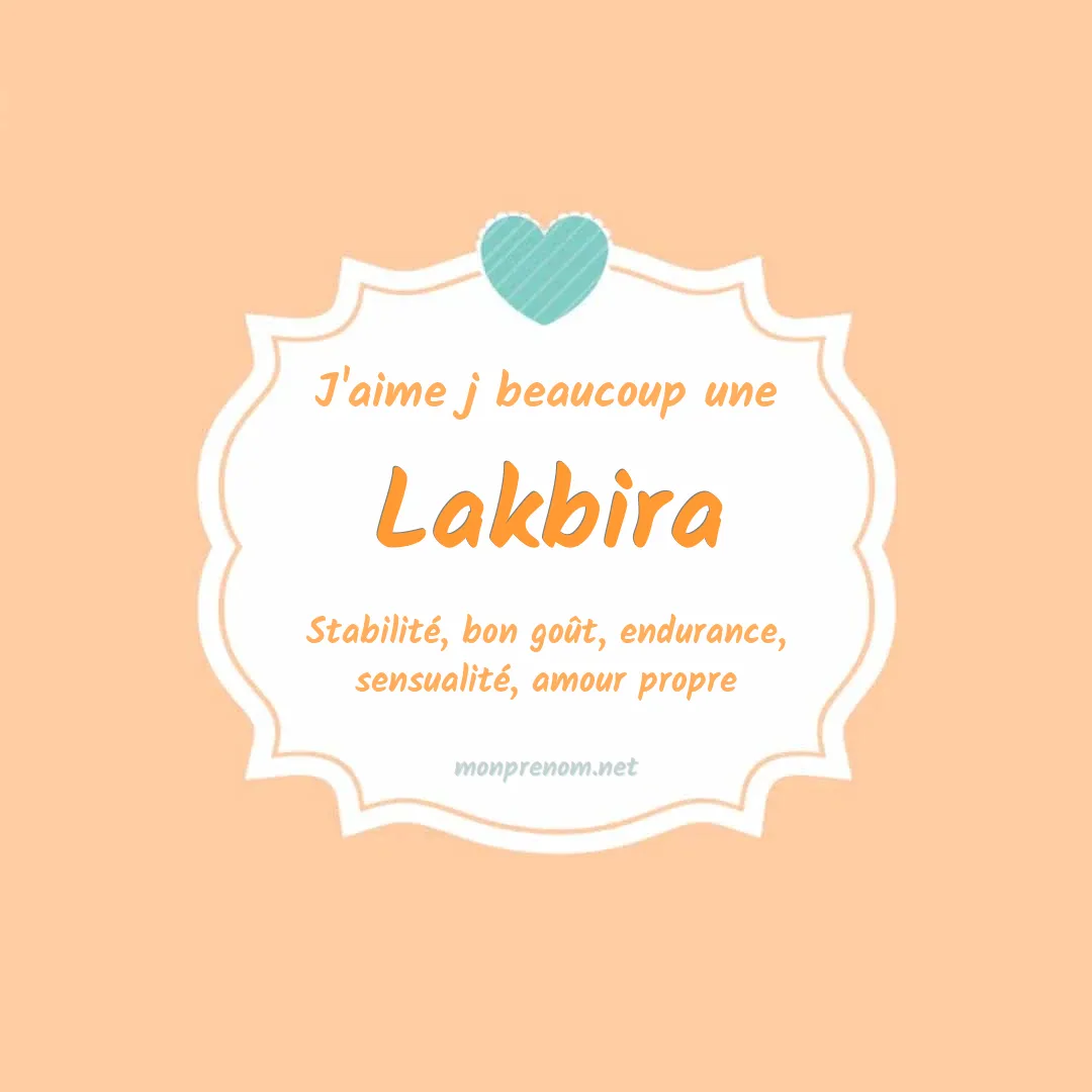 J'aime beaucoup Lakbira