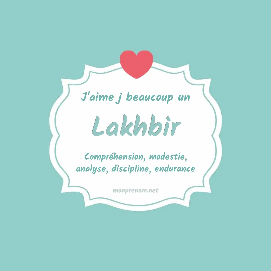 J'aime beaucoup Lakhbir