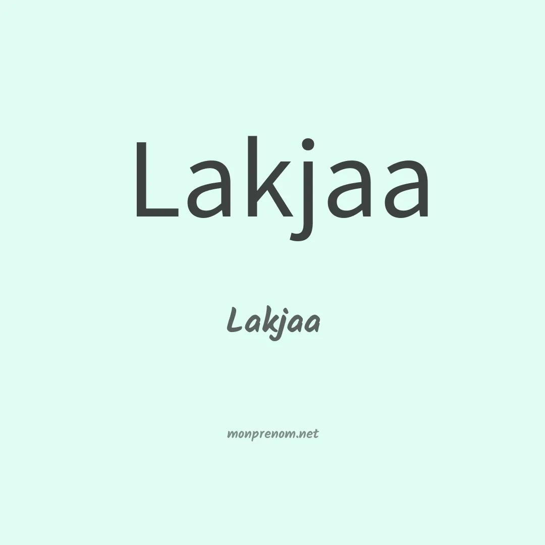 Lakjaa en chinois