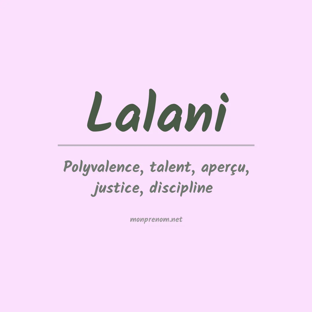 Prénom Lalani