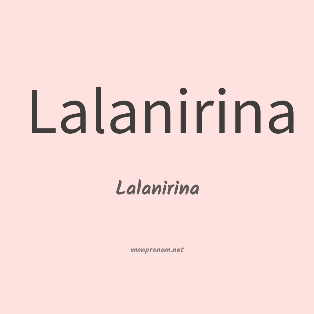 Lalanirina en chinois