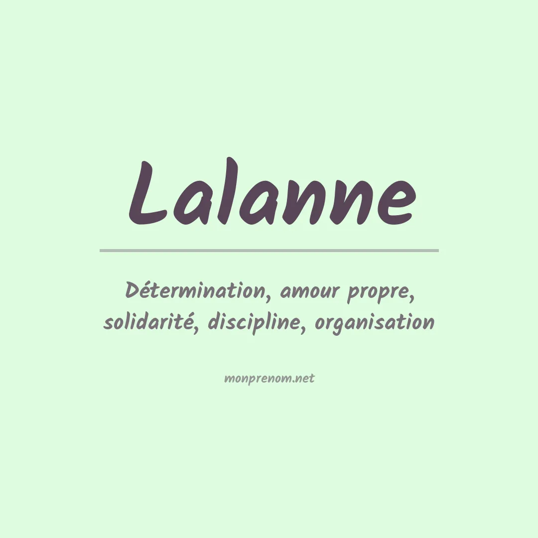 Prénom Lalanne