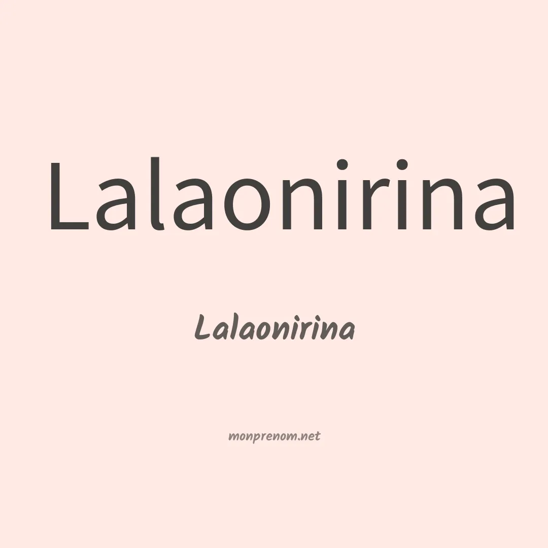 Lalaonirina en chinois
