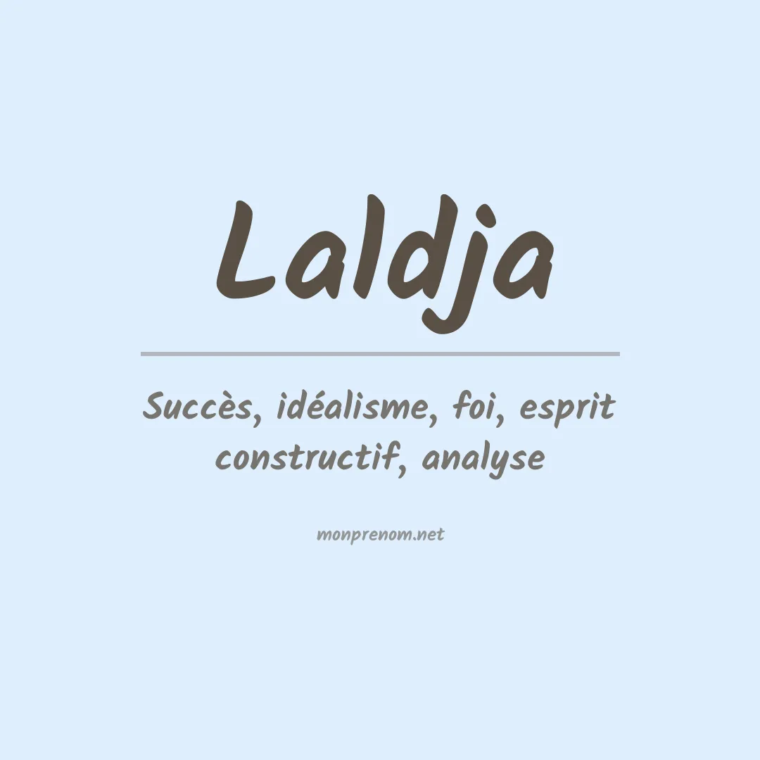 Signification du prénom Laldja