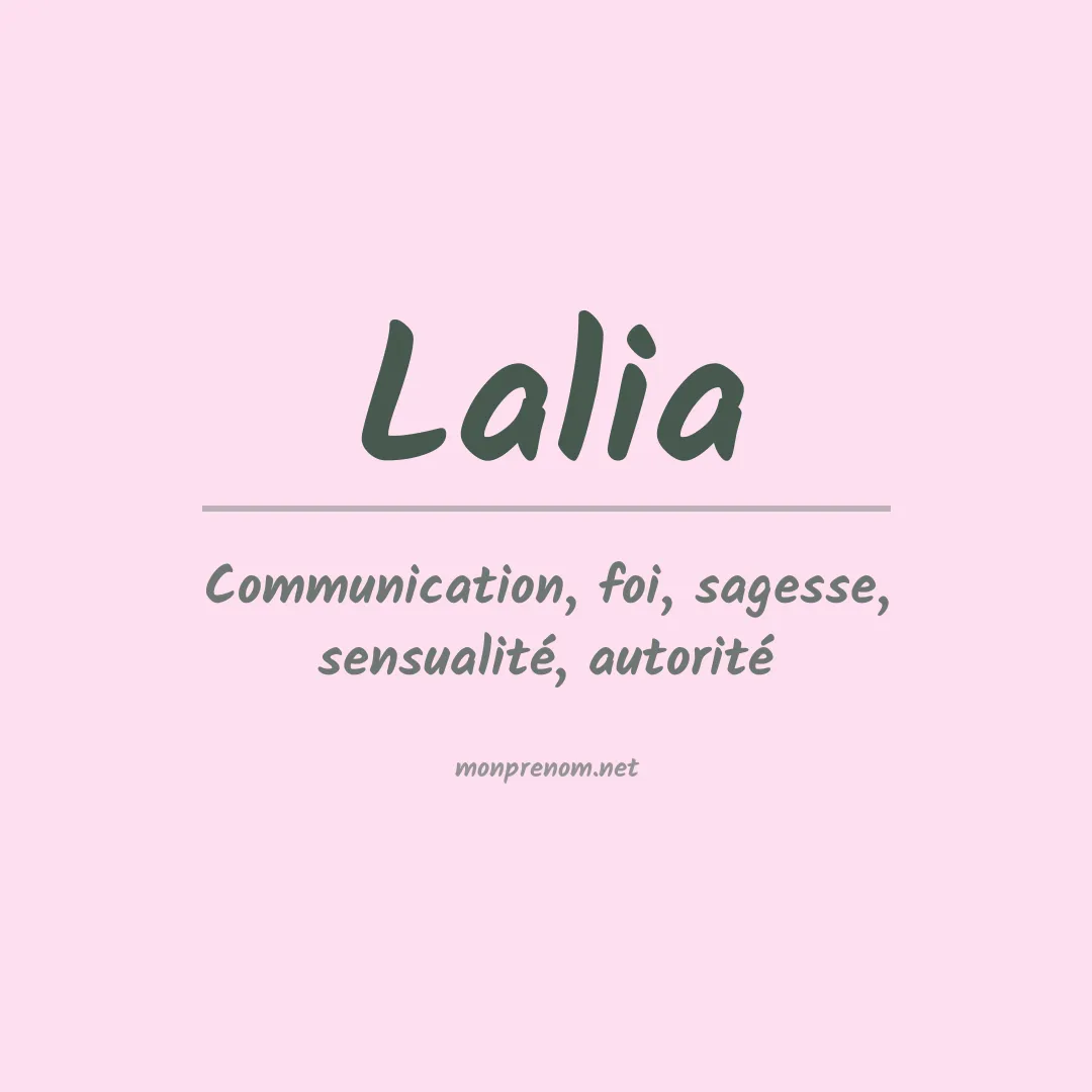 Prénom Lalia