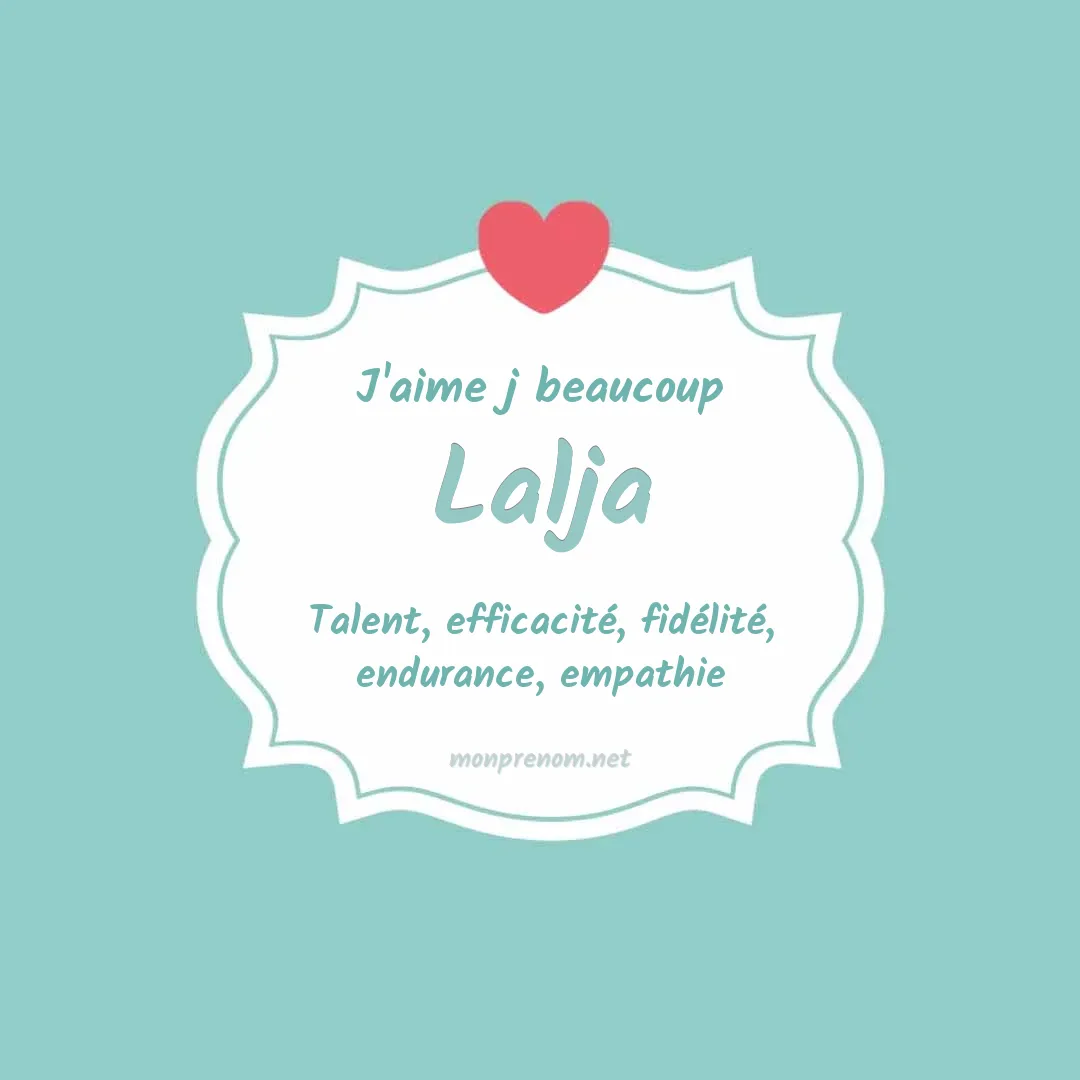 J'aime beaucoup Lalja