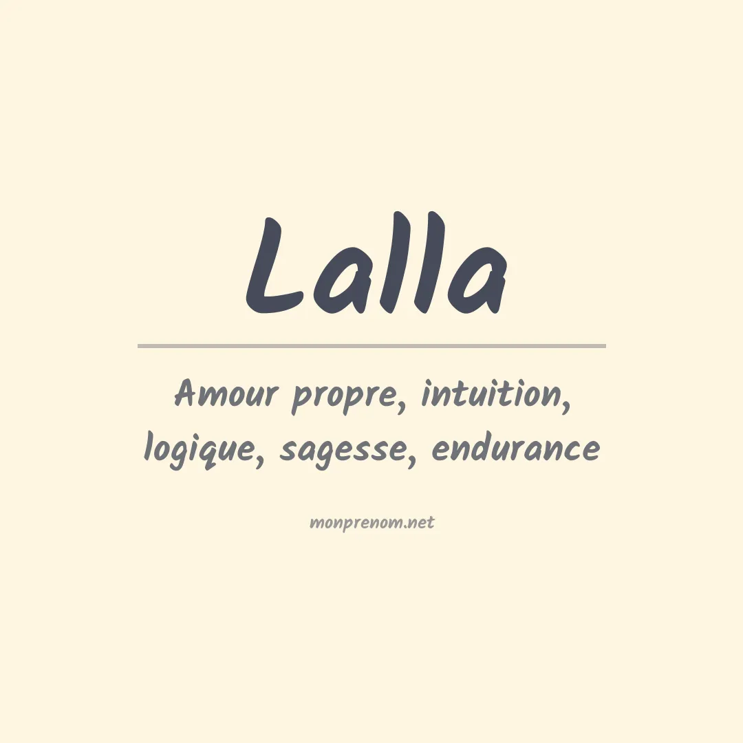 Prénom Lalla
