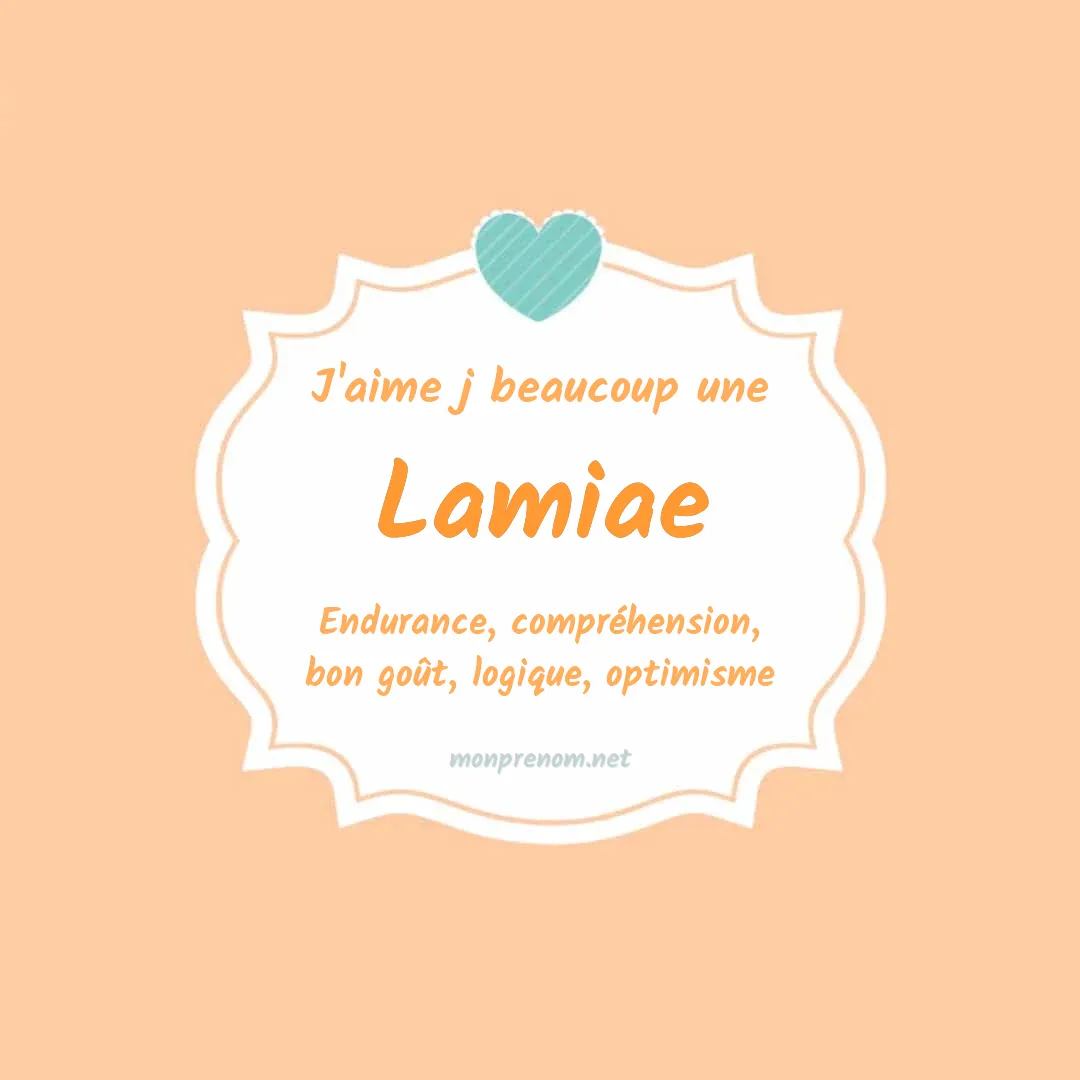 J'aime beaucoup Lamiae