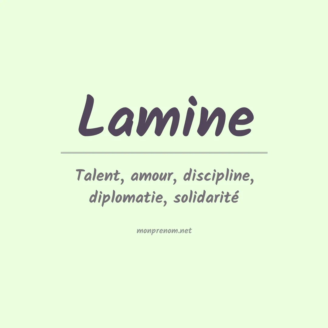 Prénom Lamine