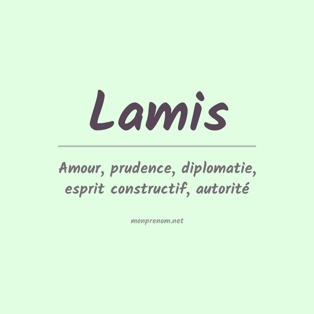 Prénom Lamis