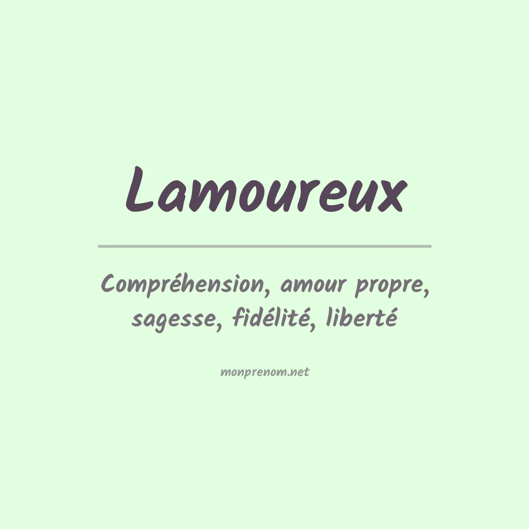 Prénom Lamoureux