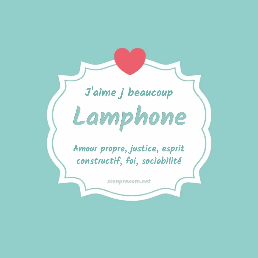 J'aime beaucoup Lamphone