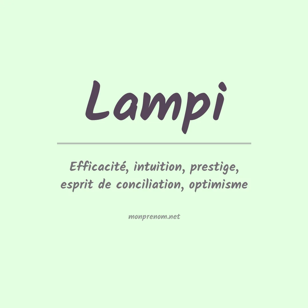 Prénom Lampi