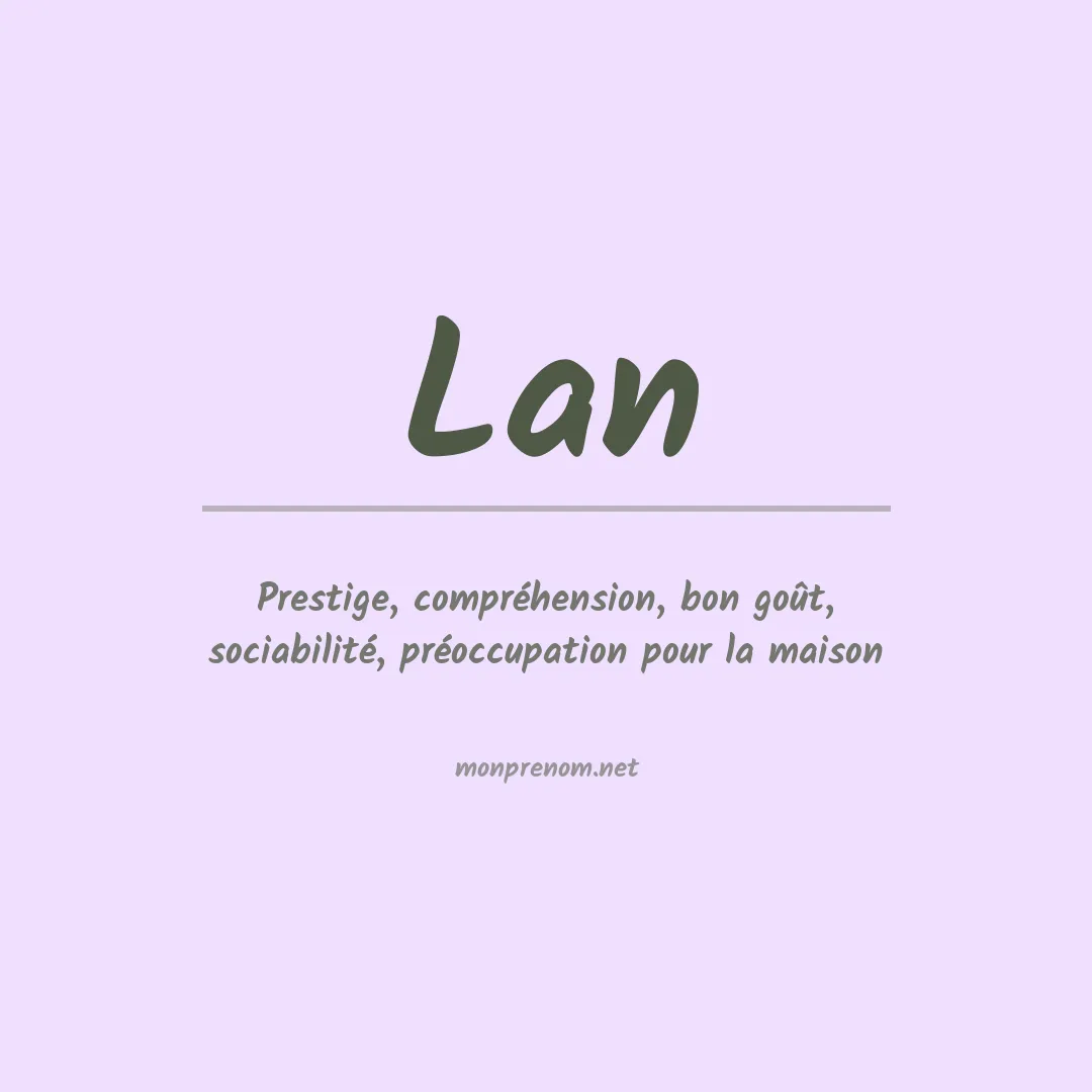 Prénom Lan