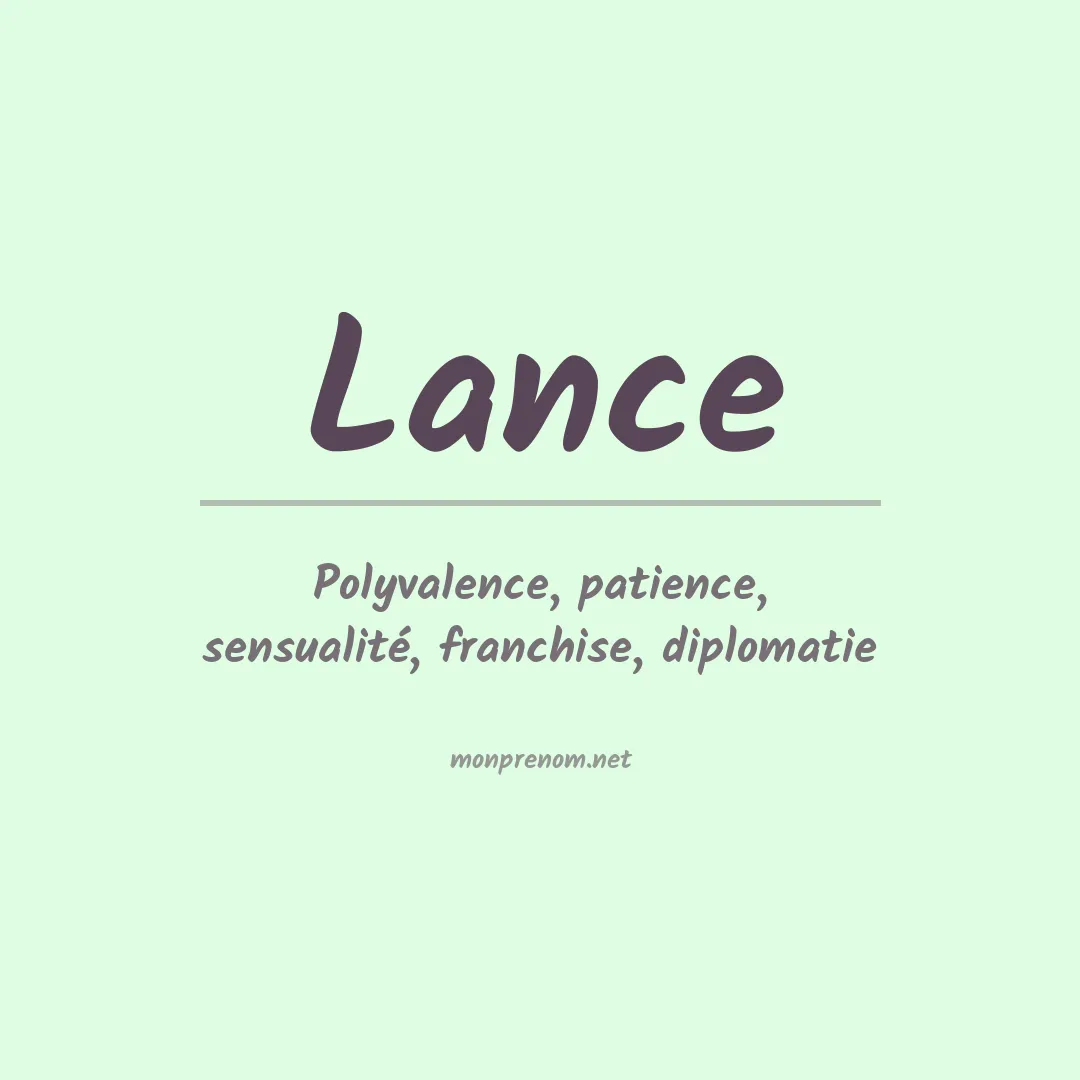 Prénom Lance