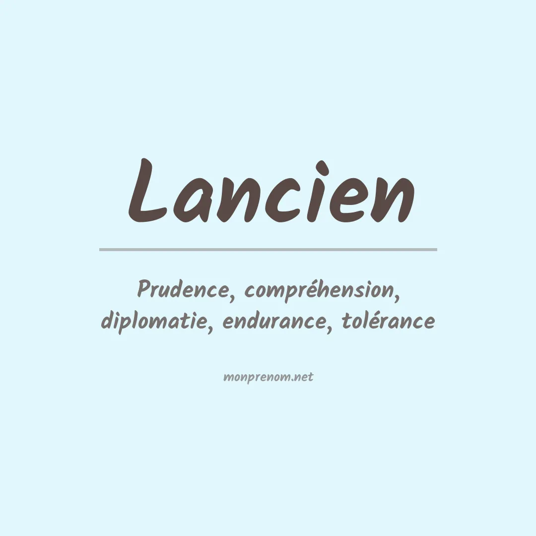 Prénom Lancien
