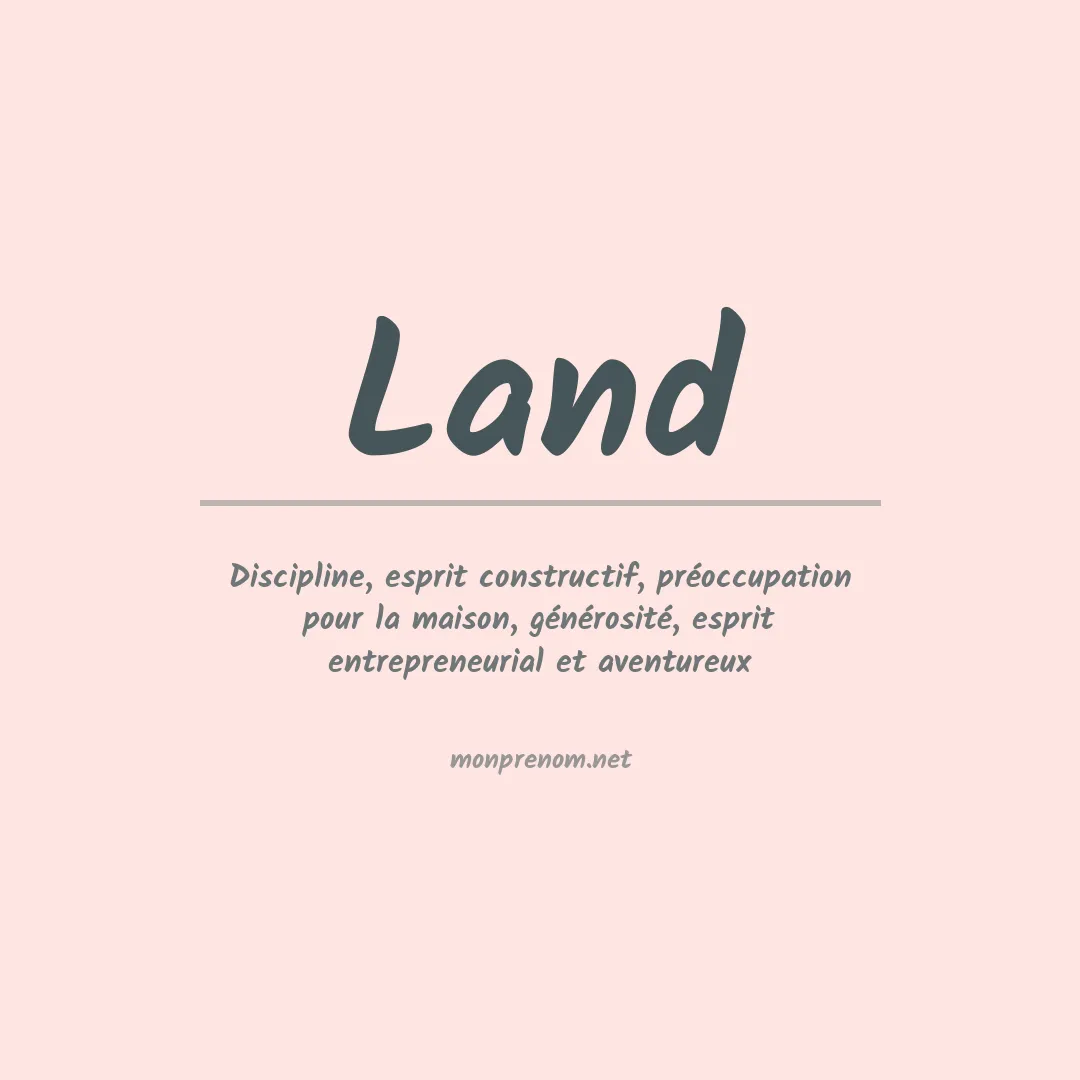 Prénom Land