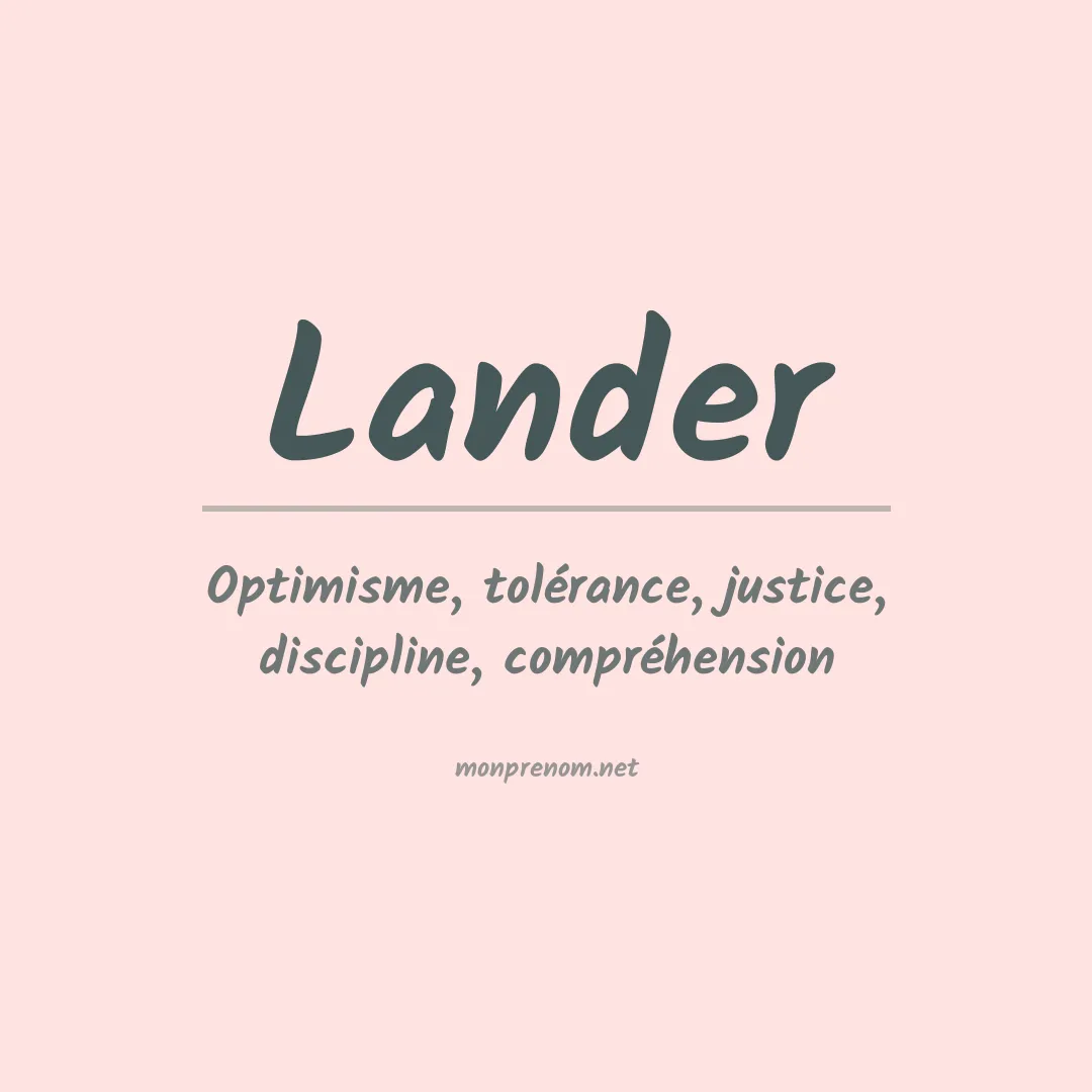 Prénom Lander