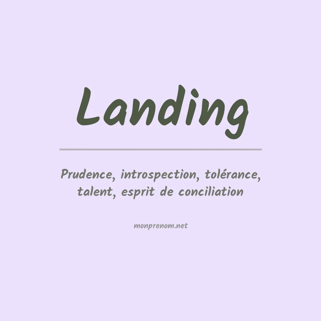 Prénom Landing