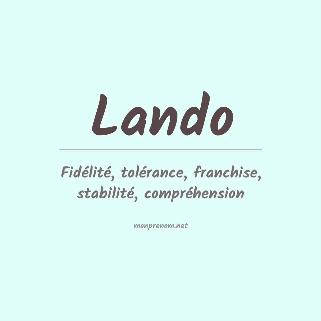 Prénom Lando