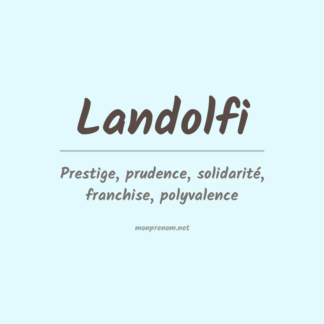 Prénom Landolfi