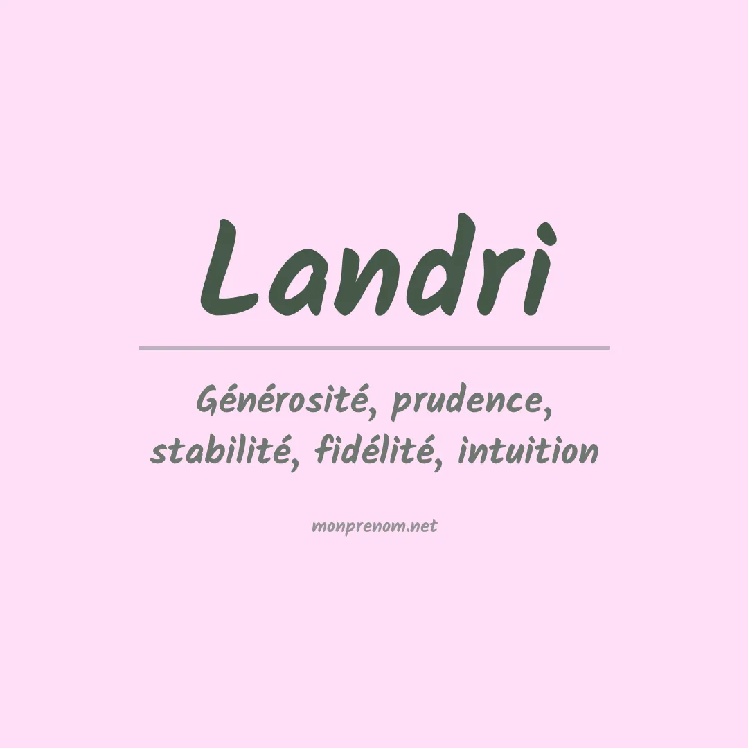 Prénom Landri