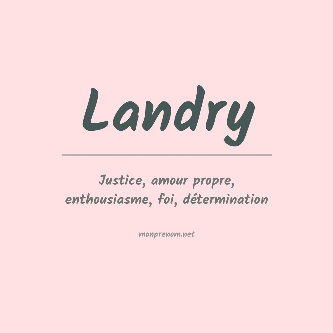 Prénom Landry