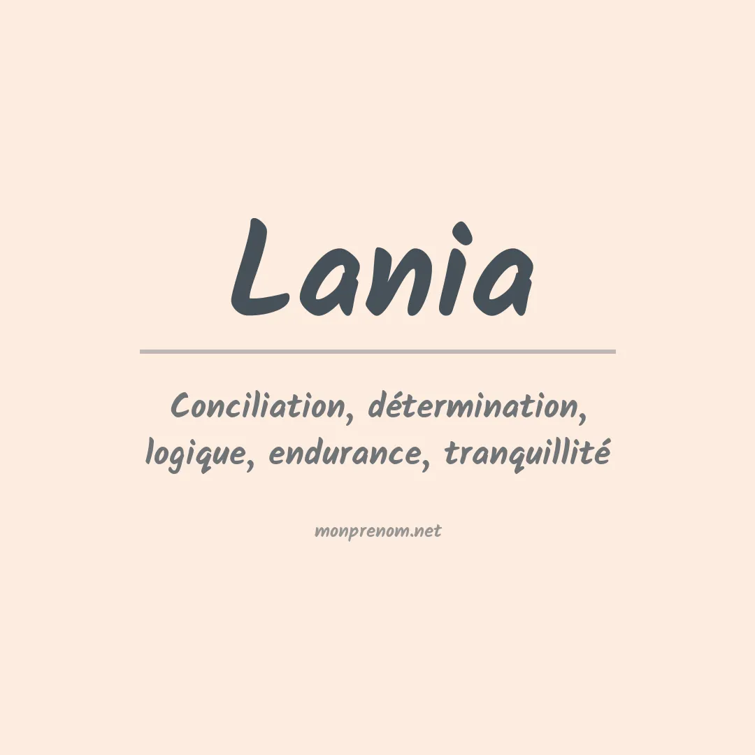 Prénom Lania