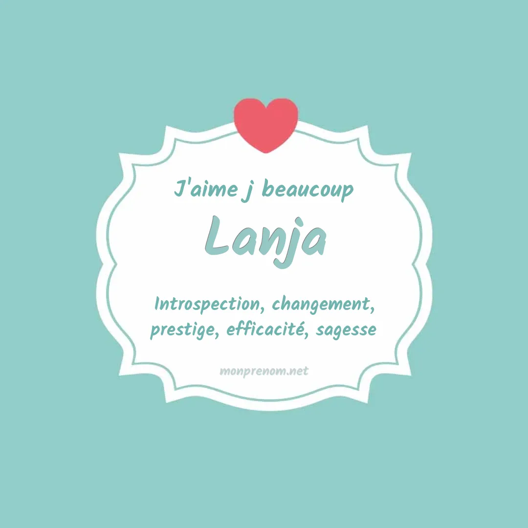 J'aime beaucoup Lanja