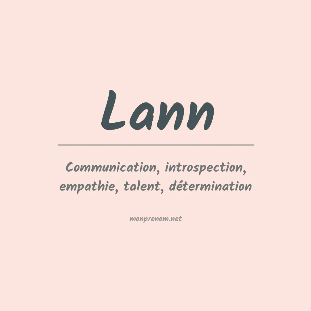 Prénom Lann