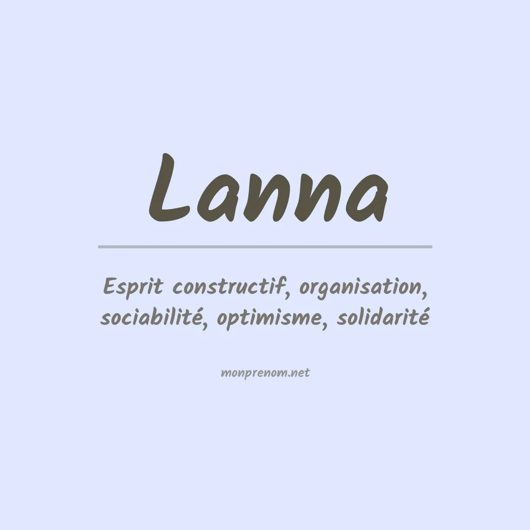 Prénom Lanna