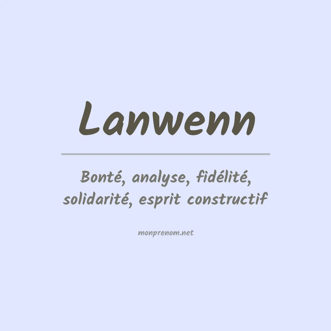 Signification du prénom Lanwenn